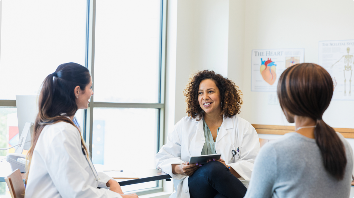 Physician Talking to Patients